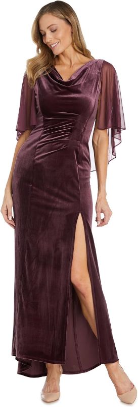 Photo 1 of mm richards crushed velvet purple  dress size 6