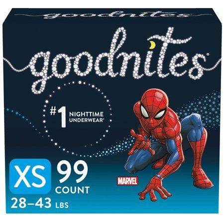 Photo 1 of Goodnites Overnight Underwear for Boys XS 99 Ct (Select for More Options)
