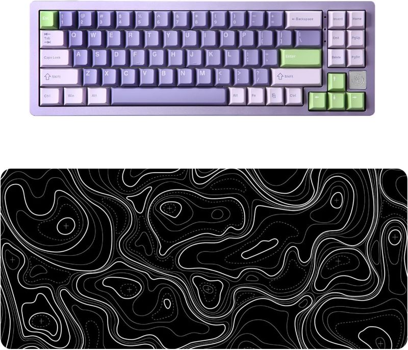 Photo 2 of YUNZII X75 82 Key Hot Swappable Mechanical Keyboard with Transparent Keycaps, Gasket Mount 75 Keyboard, RGB Backlit Custom Gaming Keyboard for Windows/Mac (Kailh Jellyfish Switch, Wired-Pink)
