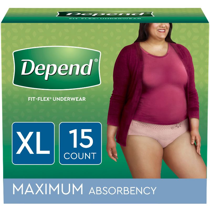 Photo 1 of Absorbent Underwear, X-Large, Tan, 45 in. to 54 in. Waist, 15PK
