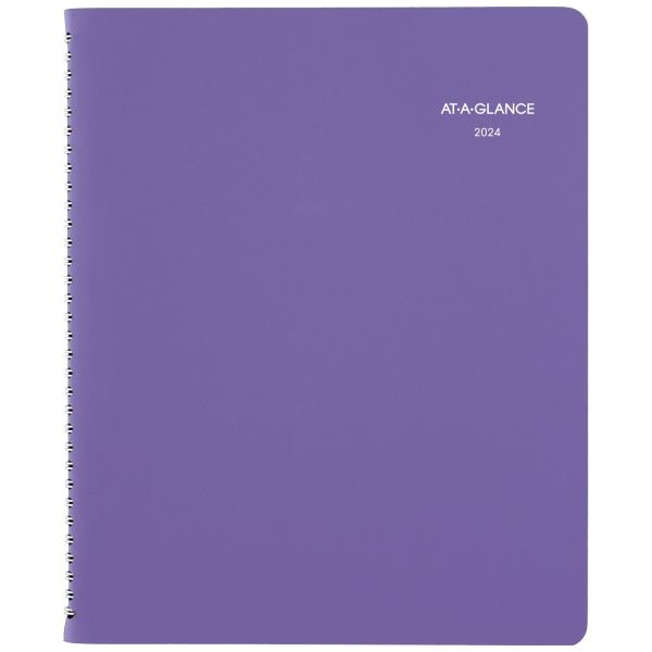 Photo 1 of 2024-2025 at-a-GLANCE® Beautiful Day Weekly/Monthly Appointment Book Planner, 8-1/2" X 11", Lavender, January 2024 to January 2025, 938P-905
