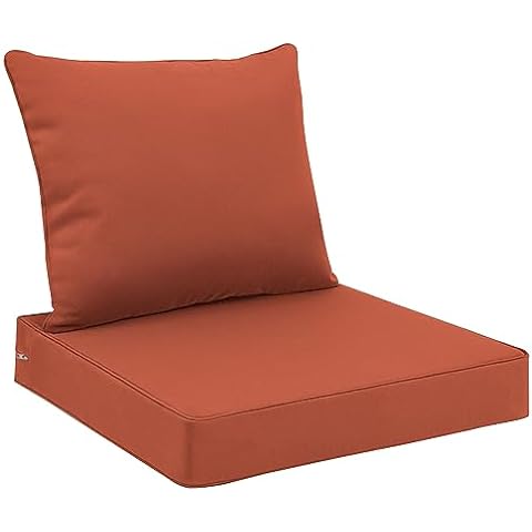 Photo 1 of 2-PK (Seat Cushions Orange  (Out Door style)
**PHOTO STOCK USED FOR AN EXAMPLE**