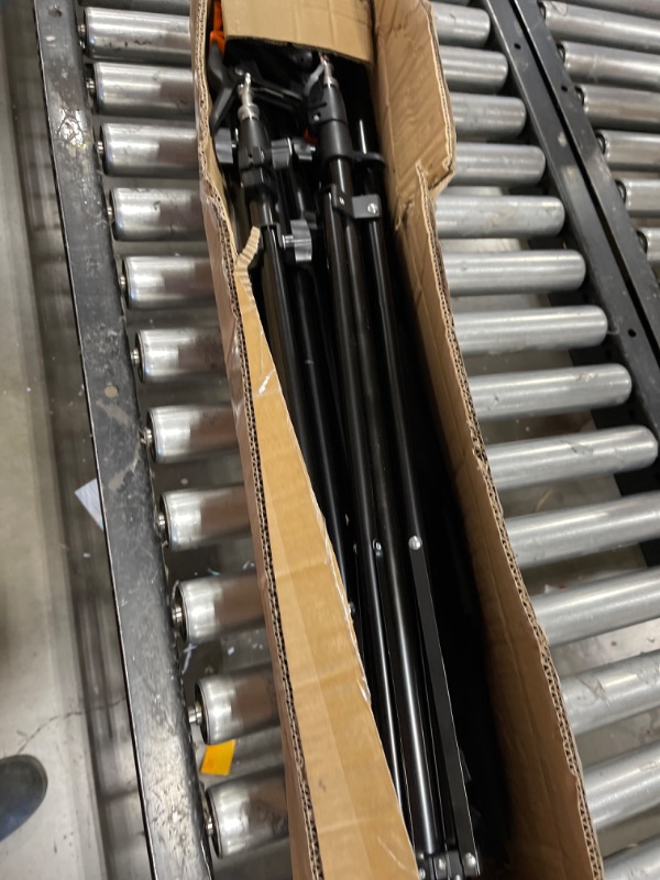 Photo 1 of YELANGU 10Ft Photo Backdrop Stand, Adjustable Background Support for Parties. Portable Banner Back Drop Stand for Photography,Wedding and Advertising Display