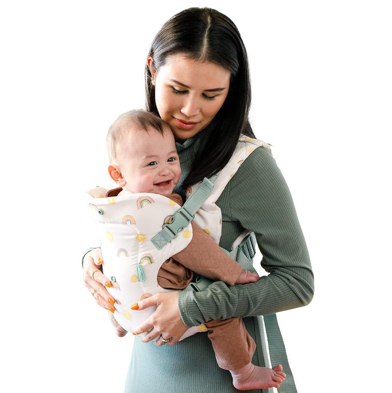 Photo 1 of Infantino Flip Advanced 4-in-1 Carrier - Ergonomic, Convertible, face-in and face-Out Front and Back Carry for Newborns and Older Babies 8-32 lbs, Rainbow
