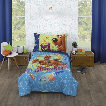 Photo 1 of Warner Bros 4-pc. Scooby Doo Toddler Bedding Set, One Size, Blue
