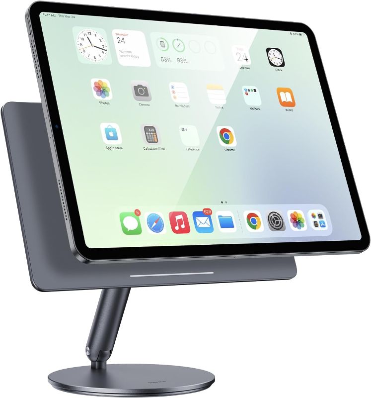 Photo 1 of BENKS Magnetic iPad Stand, Infinity Pro 360° Rotating iPad Mount, Foldable Portable Tablet Holder, Adjustable Rotating Table Stand for Apple iPad Pro 11...
