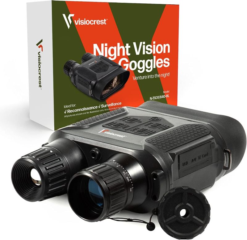 Photo 1 of Night Vision Goggles, Night Vision Binoculars with Digital Infrared System, Hunting Gear with Widescreen Display HD Image and Video Capture - Binoculars with Night Vision 32GB Memory Card