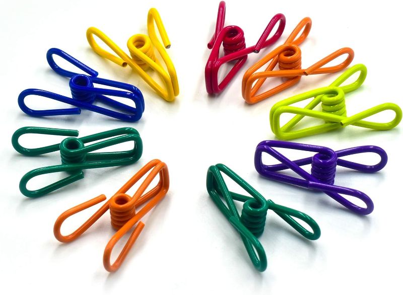 Photo 1 of Chip Clips, Utility PVC-Coated Steel Clip for Food Package, Chips Bag, Clothes, Parper, Pack of 16, 2 Inch 