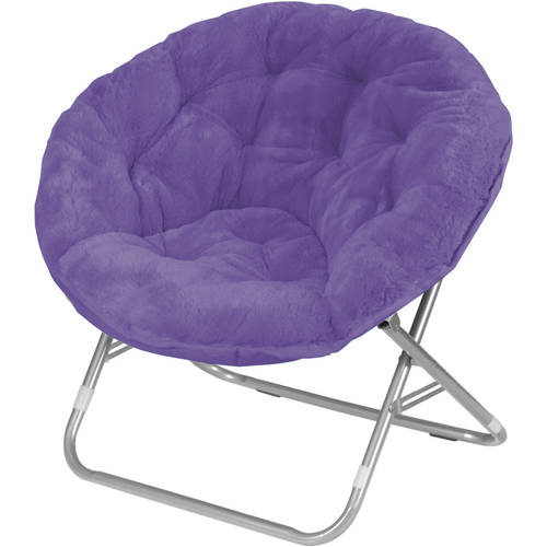 Photo 1 of Mainstays Faux Fur Folding Chair Purple

