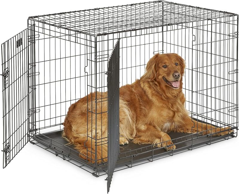 Photo 1 of MidWest Homes for Pets Newly Enhanced Double Door iCrate Dog Crate, Includes Leak-Proof Pan, Floor Protecting Feet, Divider Panel & New Patented Features
42"Lx28"Wx30"H