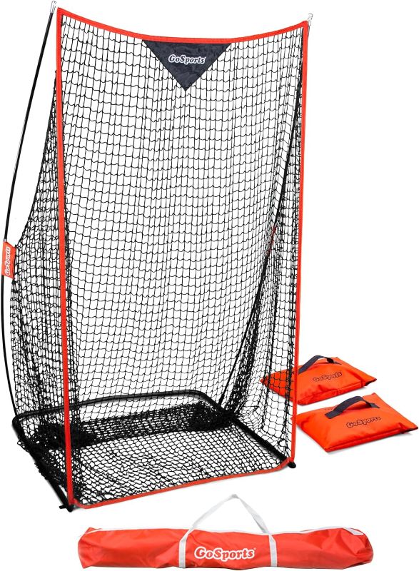 Photo 1 of  Football 7 ft x 4 ft Kicking Net - Sideline Practice for Punting or Place Kicks, Ultra-Portable Design with Weighted Sandbag
