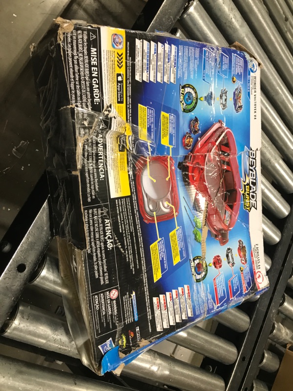 Photo 2 of BEYBLADE Burst Turbo Slingshock Rail Rush Battle Set - Complete Set Burst Beystadium, Battling Tops, and Launchers (Amazon Exclusive)
