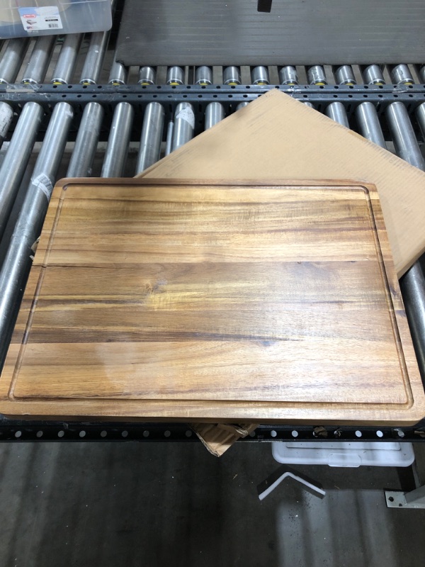 Photo 2 of Fashionwu 60 cm Extra Large Cutting Board for Kitchen, 24 x 18 Inch Large Wooden Cutting Boards