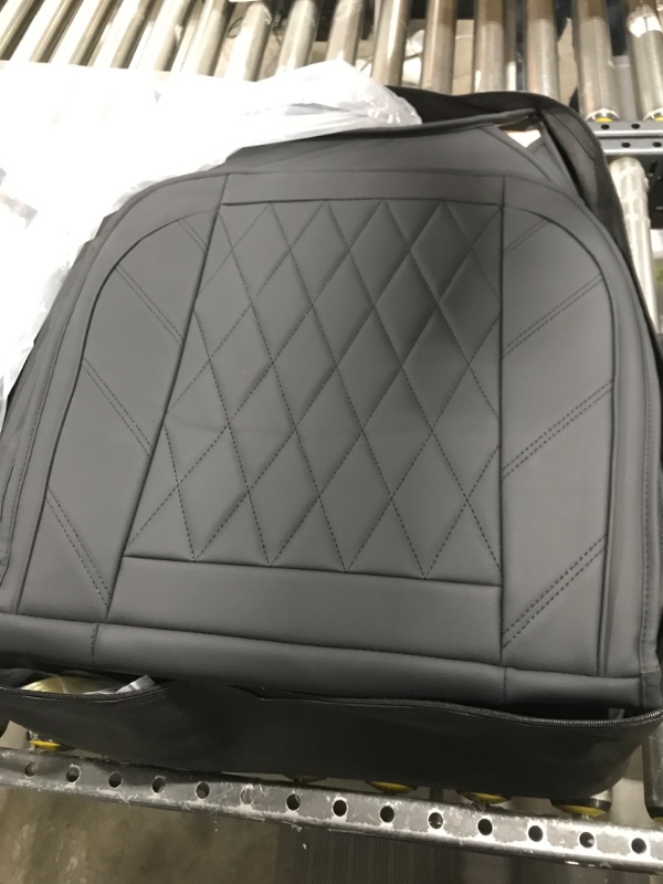 Photo 1 of Aierxuan 5 Car Seat Covers Waterproof Leather Universal Compatible with Honda CRV Civic Accord Odyssey HRV Elantra Ford Yaris Sienna Jeep Chevy Subaru Nissan Rogue Soul Toyota(Full Set, Black) Full Set/Black