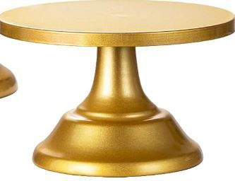 Photo 1 of  Gold Cake Stand Set Disc Diameter 8"