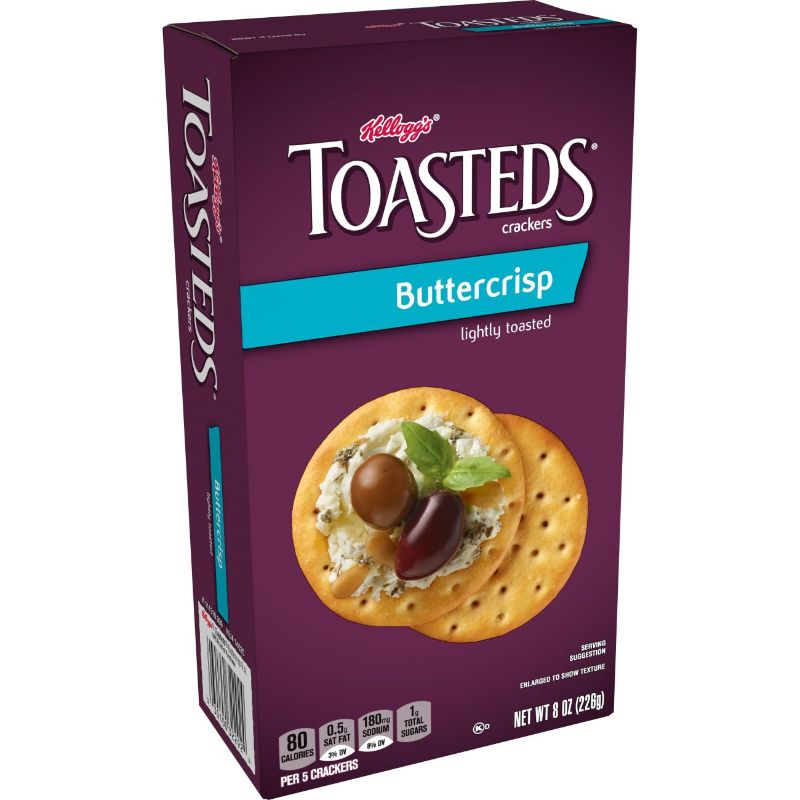 Photo 1 of  EXPIRED JANUARY 26, 2024 PACK OF 6  Keebler, Toasteds, Lightly Toasted Crackers, Buttercrisp EXPIRED JANUARY 26, 2024 PACK OF 6 