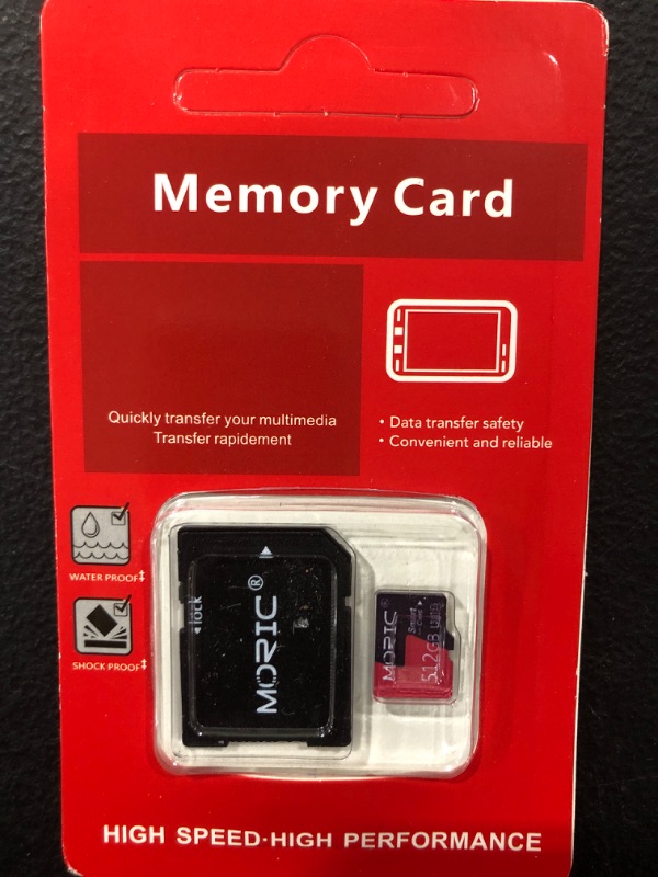 Photo 1 of 512GB Micro SD Card with Adapter Class 10 Memory Card for Smartphone,Dash Camera,Tablet and Drone MicroSD ?512GB?