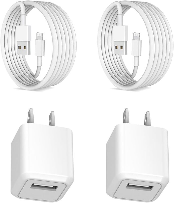 Photo 1 of iPhone Plug Charger USB 2-Pack Fast Wall Charger Compatible with iPhone 14/14 Plus/14 Pro/14 Pro Max/13/13Pro/12/12 Pro/11/11Pro/XS/Max/XR/X/8,iPad