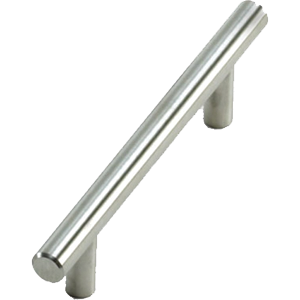 Photo 1 of 192mm - 9 1/2 Overall - Builders Steel Plated T-Bar Pull - Brushed Satin Nickel