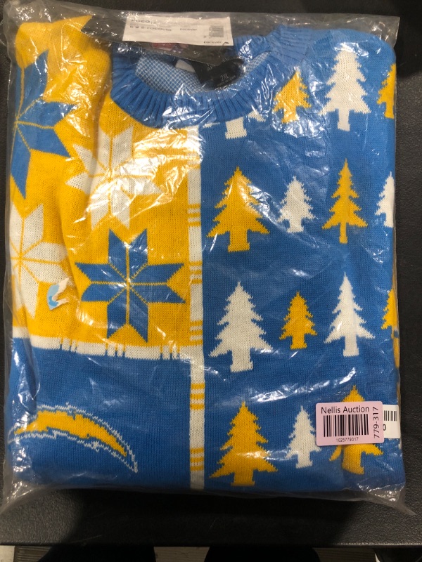 Photo 2 of (2XL) FOCO Mens Nfl Busy Block Ugly Sweater, Team Color, 9-512 US - Please look at note