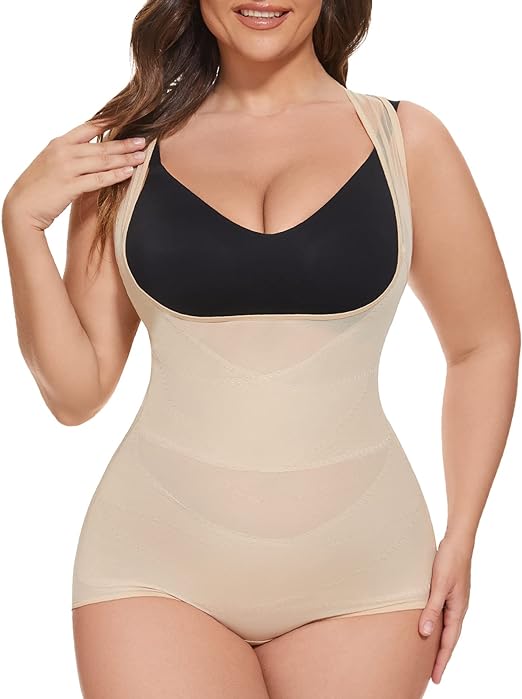 Photo 1 of (4XL) LEPEAB Shapewear Bodysuit for Women Tummy Control fajas Hi-Waist Trainer Butt lifter Body Shaper