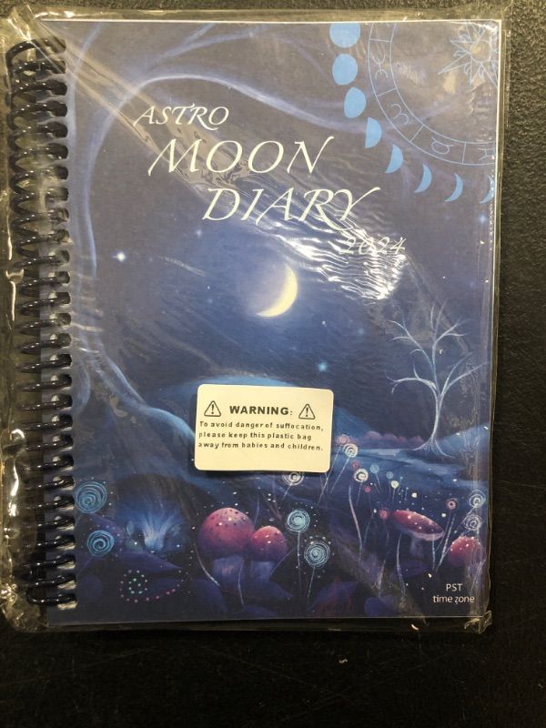 Photo 1 of MOON DIARY 2024 Datebook Calendar Personal Organiser (PST - Pacific Time)