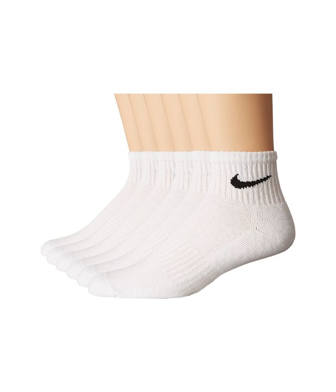 Photo 1 of (M) Nike 6 Pack Quarter Crew Men's Cotton Socks sz M 