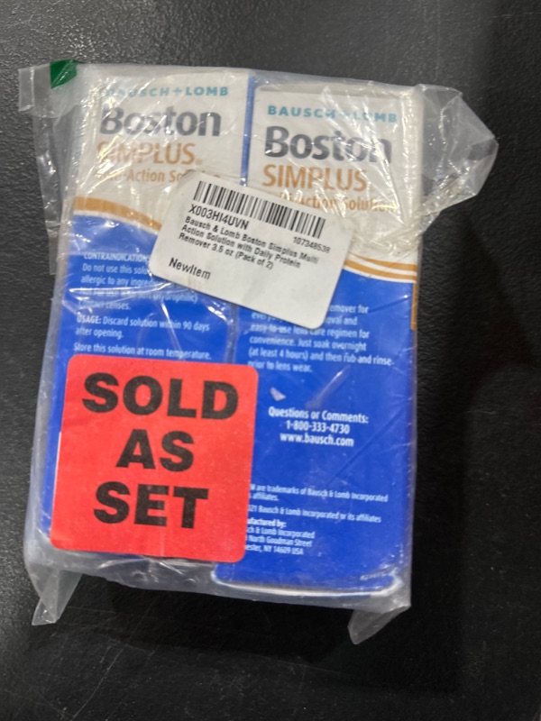 Photo 2 of 2 PACK- Boston Simplus Contact Lens Solution, for Gas Permeable Contact Lenses, 3.5 Fl Oz
