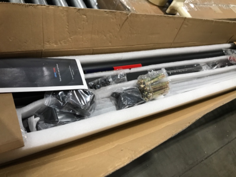 Photo 1 of ZeroPone 3 Steps Outdoor Handrails for Outdoor Steps?Black Transitional Handrail Hand Rail Stair Railing Kit with Screw Kit (2-3 Steps Handrail) 3FT 1