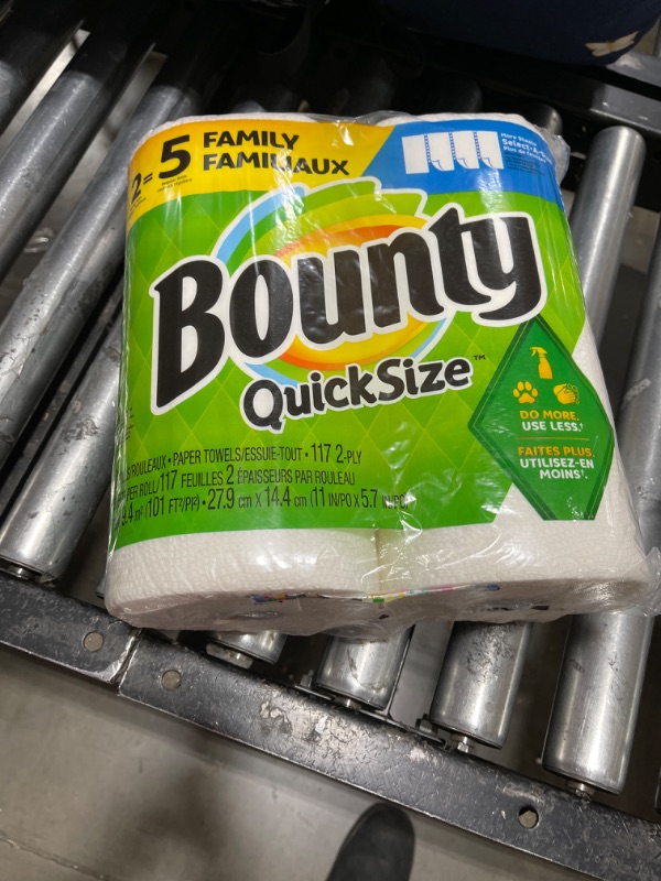 Photo 3 of Bounty - Paper Towels - Select-A-Size Paper Towels - 2-Ply - Paper - 19.49" x 15" x 22.64" - Paper - 22.64" x 19.49" x 15" - White