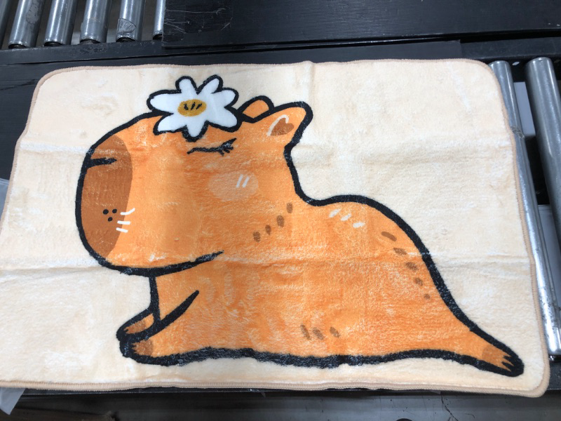 Photo 2 of KATOL Super Absorbent Capybara Bathroom Floor Mat,Non-Slip Extra Soft Microfiber, Shower Doormat, Adorable Capybara Pet Friendly,Room Decor White Carpet Plush,Capybara Carpet Decor, 24 * 36 capybara-2