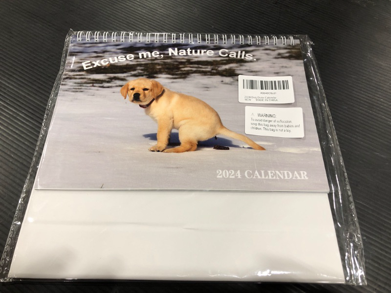 Photo 1 of 2024 NATURE CALLS DOG CALENDAR SMALL. 9IN X 10 IN