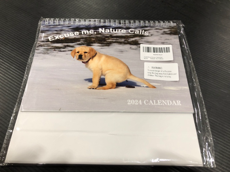 Photo 1 of 2024 NATURE CALLS DOG CALENDAR. 9IN X 10IN