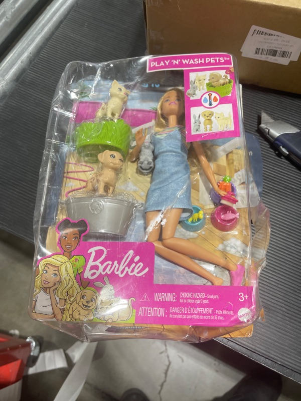 Photo 2 of Barbie Play N Wash Pets Doll And Playset