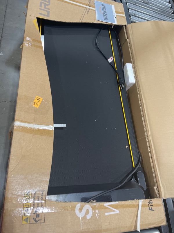 Photo 2 of UREVO Walking Pad, Under Desk Treadmill, Portable Treadmills for Home/Office, Walking Pad Treadmill with Remote Control, LED Display Yellow