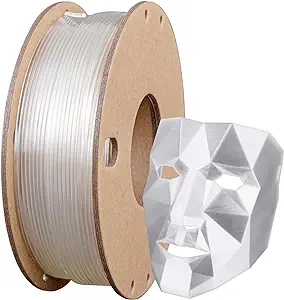 Photo 1 of 3D Printer Filament 1.75mm No Tangle, Neatly Wound Filament Net Weight 1kg Spool, PLA Pro Plus Clear, Transparent
