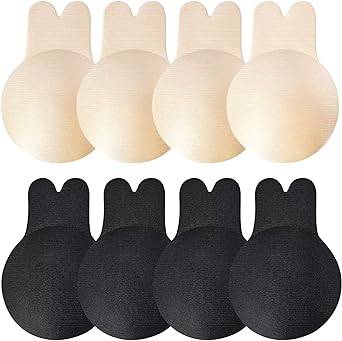 Photo 1 of Adhesive Bra Sticky Bra 4 Pair Push Up Sticky Boobs for Backless Strapless Dress DDD