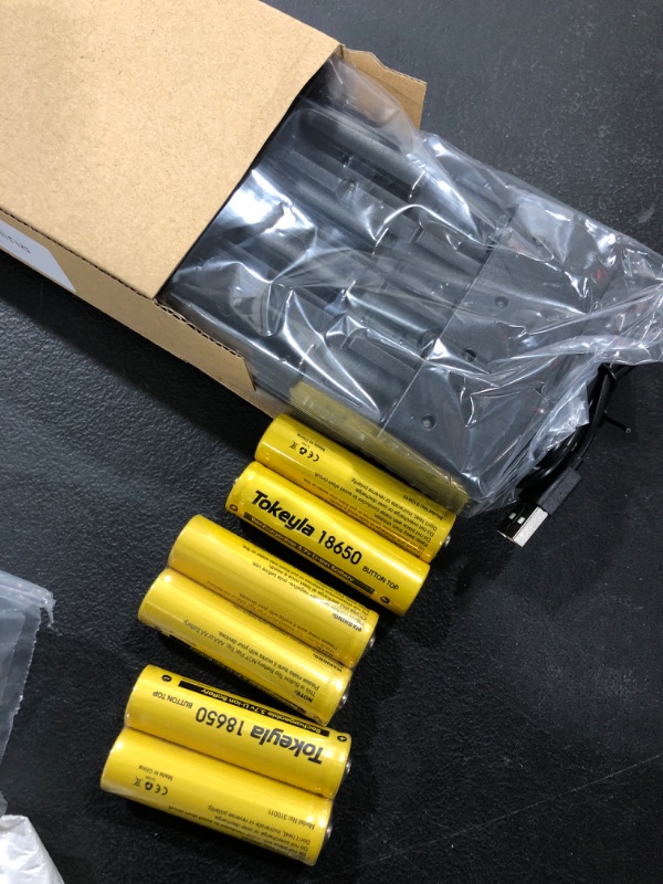 Photo 2 of 6pcs 1?8?6?50 Rechargeable Batter?y 5000mAh W?i?th 18650 Battery Charger,Universal Charger for Rechargeable 3.7V Li-ion Batteries 18650 26650 14500 10440 (U.S. Shipping)