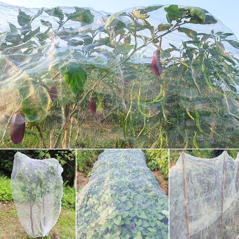 Photo 1 of Garden Netting, 10X26.2 FT Plant Covers, Netting for Plants, Insect Netting for Garden,Plant Covers with Thick Mesh for Protection from Birds, Mosquitoes,Pests - Ideal for Fruits,Vegetables,Tree