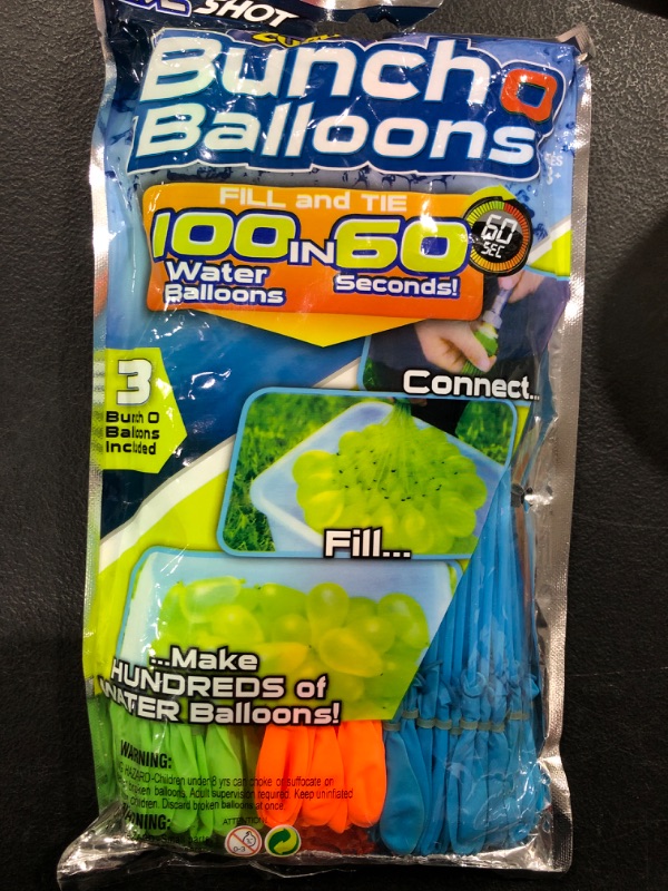 Photo 1 of Bunch O Balloons  Self-Sealing Water Balloons (Multicolored)