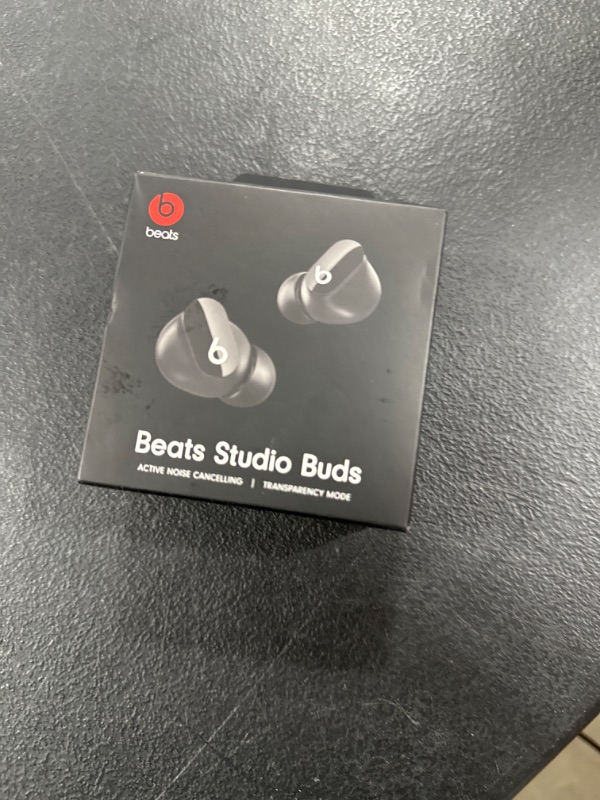 Photo 2 of Beats Studio Buds - True Wireless Noise Cancelling Earbuds - Black with AppleCare+ (2 Years) Black Studio Buds w/ AppleCare+ FACTORY SEALED BOX. 