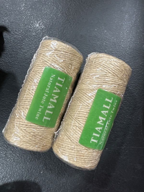 Photo 2 of 2 PACK- 300 Feet Natural Jute Twine Gift Twine String Packing String