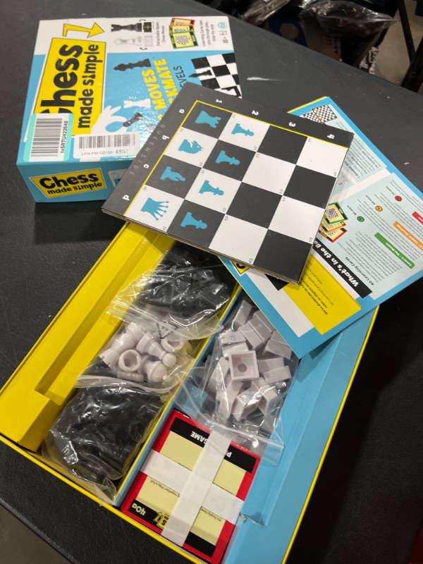 Photo 2 of Chess Made Simple, Beginner Learning Chess Set with Chess Board and Chess Pieces 2-Player Strategy Board Game, for Adults and Kids Ages 8 and Up