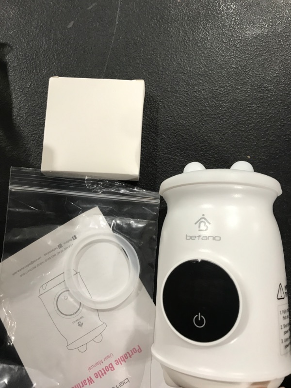 Photo 2 of Bottle Warmer, Befano Baby Bottle Warmer Portable Bottle Warmer for Breastmilk or Baby Formula, Wireless Travel Bottle Warmer with Digital Display & Accurate Temperature Control(9000mAh,Touch Control)