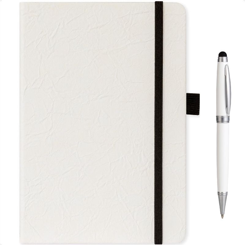 Photo 1 of Pejovo A5 Lined Leather Journal Notebook With Pen & Gift Box, (Ivory White), 200 Pages, Medium 5.9×8.4 inches - 120gsm Thick Paper, Sturdy Hardcover Journal for Men Women Writing, Diary & Note Taking