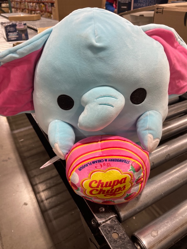 Photo 2 of Snackles (Chupa Chup) Elephant Super Sized 14 inch Plush by ZURU, Ultra Soft Plush, Collectible Plush with Real Licensed Brands, Stuffed Animal Elephant (Chupa Chup)