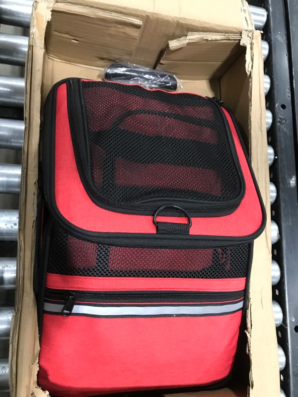 Photo 1 of Pet Carrier with Wheels - Airline Approved - Dogs/Cats Expandable & Extra Spacious - Ideal Pets Carrier with Wheels - Soft-Lined Travel Carrier - Red