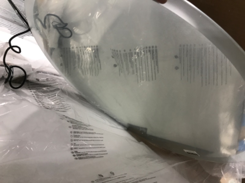 Photo 1 of Keonjinn Round LED Mirror 32 Inch UL Listed Backlit Mirror Bathroom Vanity Mirror with Lights Anti-Fog Circle Lighted Mirror Large Round Bathroom Mirror Wall Mounted Dimmable Illuminated Mirror CRI90+ Backlit 32" round