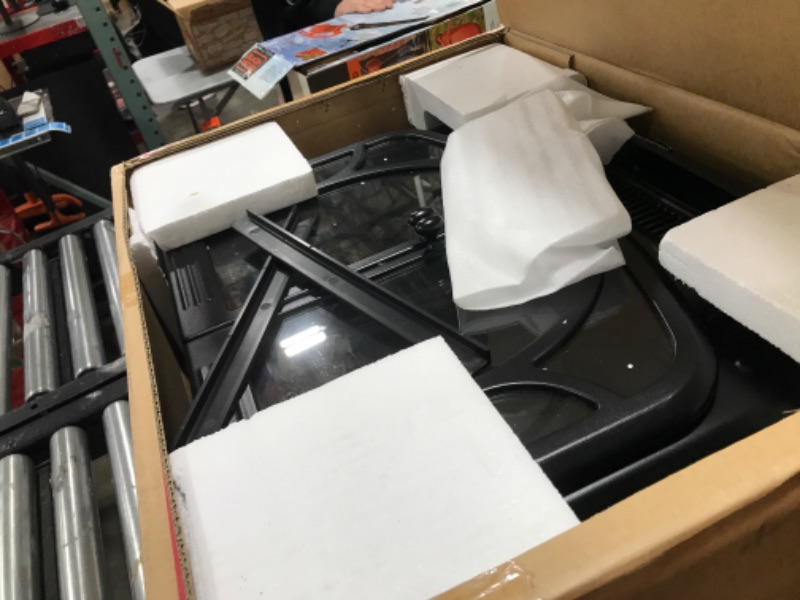 Photo 1 of COWSAR Electric Infrared Fireplace Heater with 3D Realistic Flame Effect, 25" Electric Fireplace with Remote Control, Adjustable Flame Color, Speed and Brightness, Overheating Safe Design, 500/1500W Black 24inch