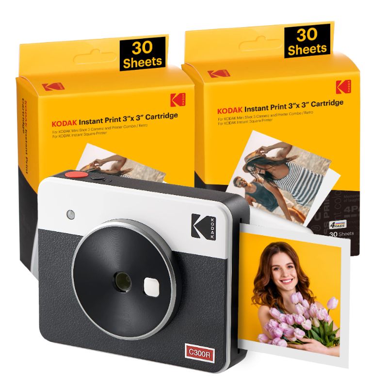 Photo 1 of KODAK Mini Shot 3 Retro 4PASS 2-in-1 Instant Digital Camera and Photo Printer